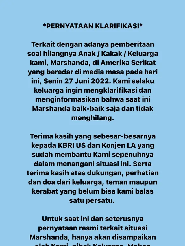 Kasus Marshanda Hilang