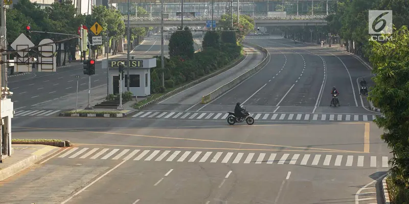 Ditinggal Mudik, Lalu Lintas Ibu Kota Terpantau Lengang