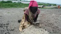 Kelaparan di Sudan (30/5/2014) (AFP Photo/CHARLES LOMODONG)