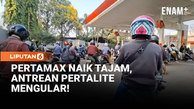 Harga Pertamax Melonjak, Antrean Pertalite Mengular di SPBU Jakarta