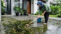 10 Cara Mencegah Lumut Tumbuh di Lantai Teras agar Tetap Bersih dan Tidak Licin