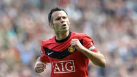 Giggs bergabung dengan akademi Manchester United pada usia 14 tahun setelah ditemukan oleh seorang tukang susu yang melihat bakat hebatnya pada tahun 1987. (AFP/Paul Ellis)