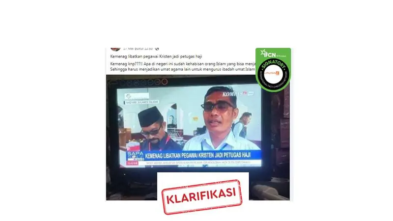 Cek Fakta petugas haji non-Muslim