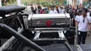 Kapsul waktu yang ada di mobil Ekspedisi Kapsul Waktu saat pelepasan di GBK, Jakarta, Kamis (17/9). Mobil tersebut akan melakukan perjalanan keliling Indonesia guna mewujudkan mimpi melalui aspirasi masyarakat.(Liputan6.com/Angga Yuniar)