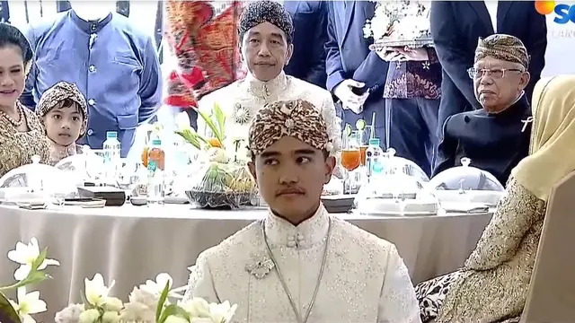 Kaesang Pangarep dan Erina Gudono menikah (Vidio/SCTV)