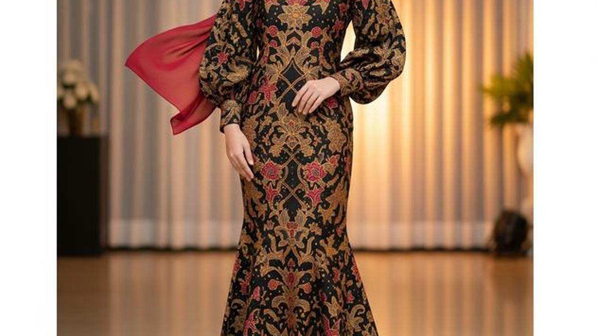 7 Inspirasi Model Gamis Batik Duyung, Siap Bikin Penampilanmu Memikat