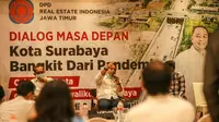 Calon Wali Kota Surabaya Eri Cahyadi dan Calon Wakil Wali Kota Armuji bertemu dengan jajaran pengusaha dari DPD Realestate Indonesia (REI). (Foto: Dok Istimewa)