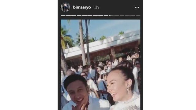Dimas Anggara dan Nadine Chandrawinata