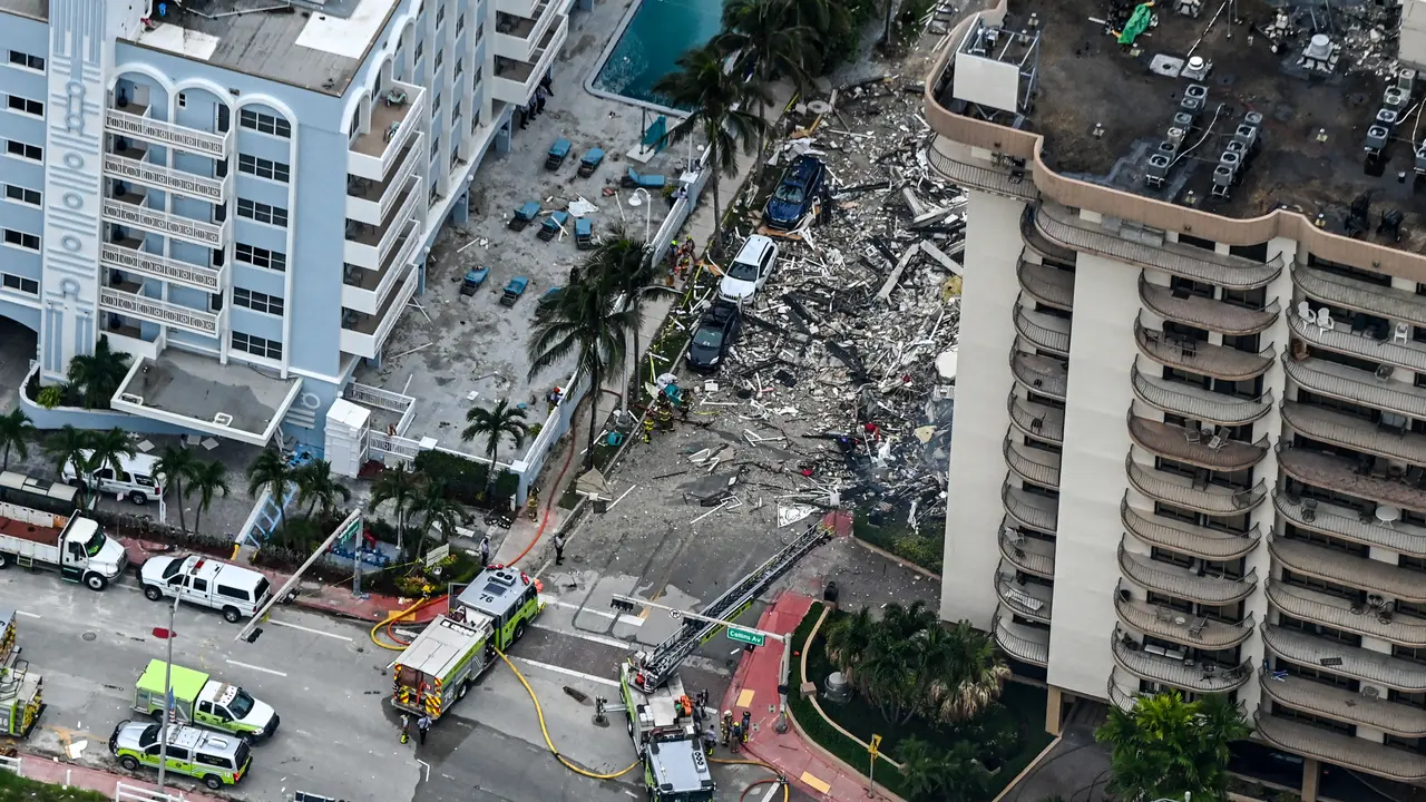 Pencarian Korban Apartemen 12 Lantai yang Runtuh di Miami