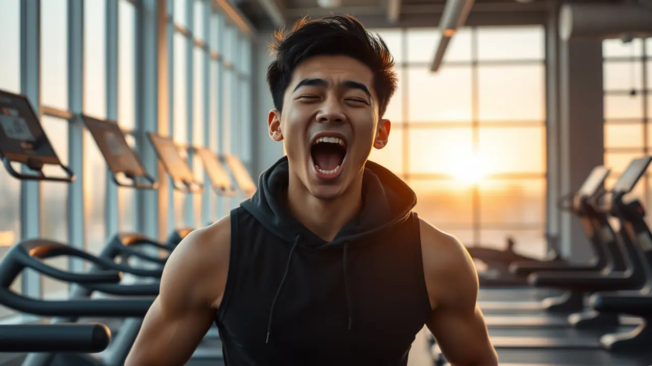 caption gym lucu