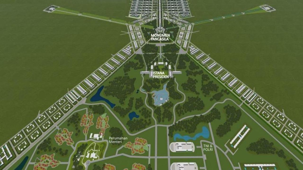 Maket Ibu Kota Baru Indonesia di Kalimantan Timur