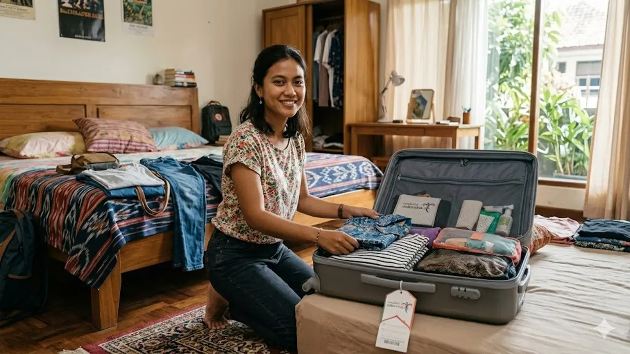 Tips Menyusun Baju di Koper