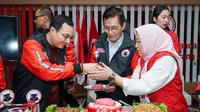 Ketua Umum DPP BMI Mochammad Herviano saat memperingati puncak Hari Ulang Tahun (HUT) ke-25 Tahun Banteng Muda Indonesia. (Foto: Istimewa).