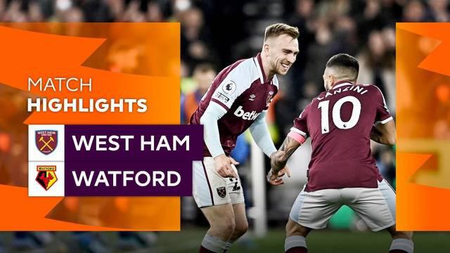 Berita video highlights laga pekan ke-24 Liga Inggris (Premier League) 2021/2022, West Ham United vs Watford, di mana terdapat momen gol Jarrod Bowen yang membuat kiper tim lawan terkecoh, Rabu (9/2/2022) dinihari WIB.