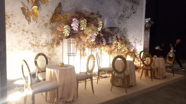 Ilustrasi dekorasi pernikahan.