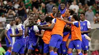 Para pemain Timnas Haiti bersuka cita merayakan sukses lolos ke Piala Dunia 2026. (X/Actu Foot Stats)