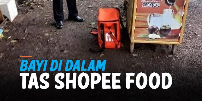 VIDEO: Geger Warga Temukan Bayi di dalam Tas Shopee Food