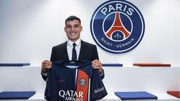 Manuel Ugarte didatangkan PSG dari Sporting Lisbon dengan nilai transfer 60 juta Euro atau setara Rp1,01 triliun dengan durasi kontrak selama 5 tahun hingga 30 Juni 2028. (psg.fr)