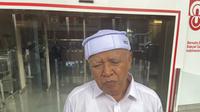A'wan sekaligus perwakilan dari Pengurus Besar Nahdlatul Ulama (PBNU), KH Abdul Muhaimin menyambangi Kantor Komisi Pemberantasan Korupsi (KPK) (Liputan6.com/Muhammad Radityo Priyasmoro)