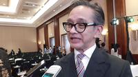 Mantan Menlu RI Marty Natalegawa di Simposium Perayaan 50 Tahun Hubungan Diplomatik ASEAN-Jepang, Senin (13/2/2023).