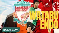 Liverpool - Ilustrasi Wataru Endo (Bola.com/Adreanus Titus)