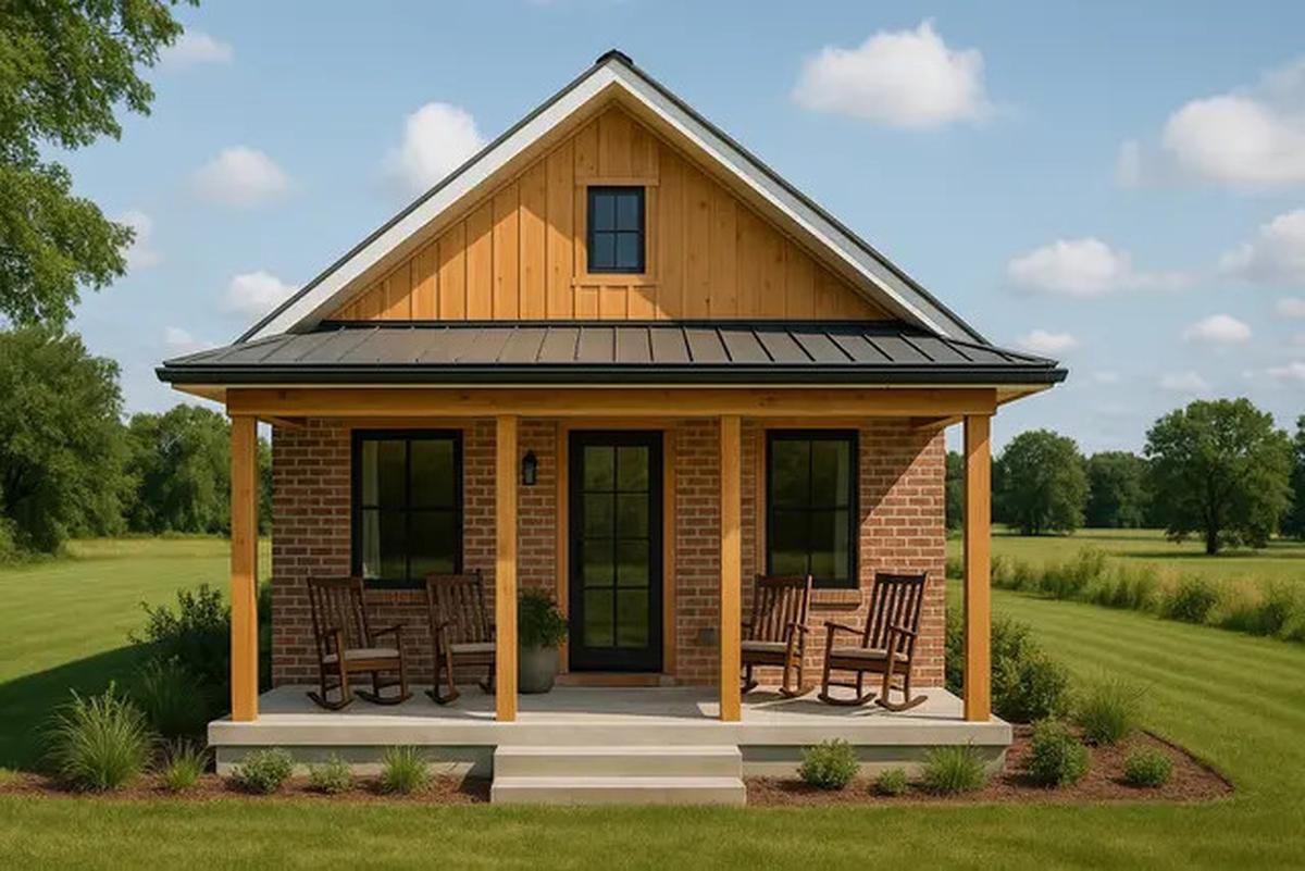 8 Model Rumah Kecil Tapi Cantik 5x7 Meter dari Bata Ekspos dan Kayu, Sederhana Tapi Bikin Betah