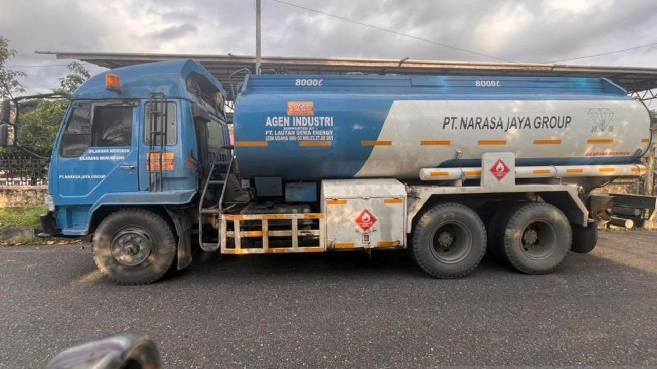 Polres Nagan Raya Tangkap Truk Pembawa 16.000 Liter BBM Ilegal, Sopir Diamankan