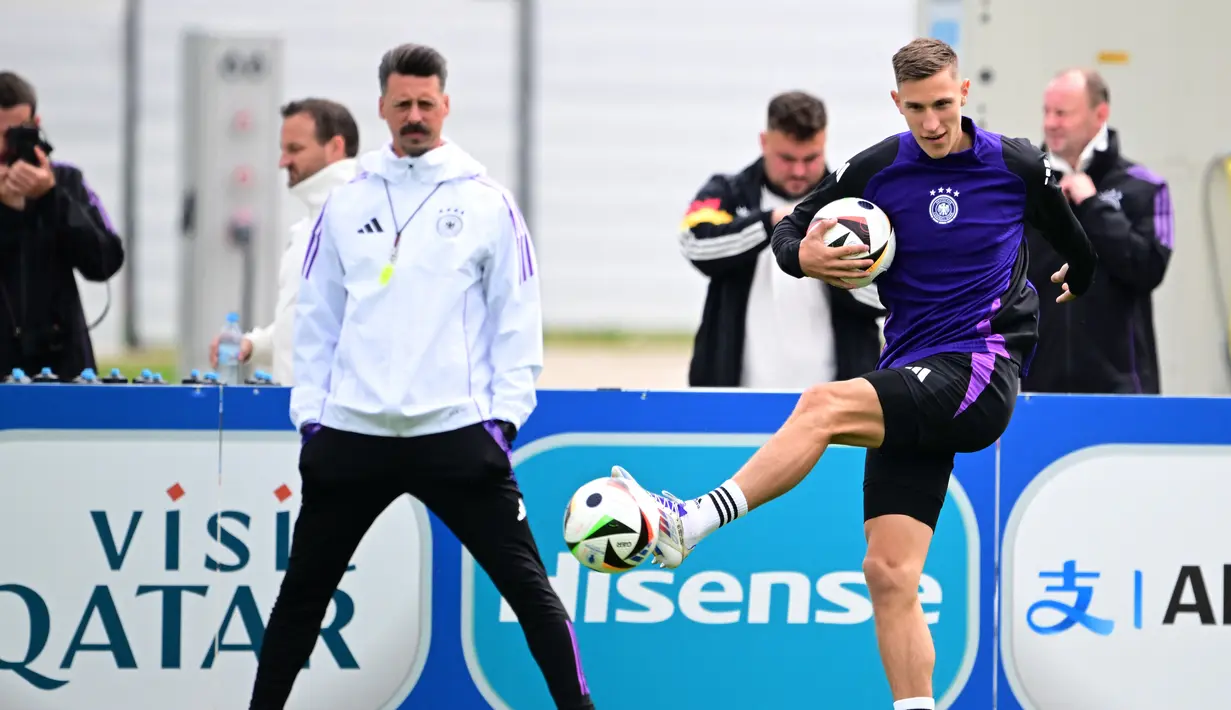 Sepanjang Euro 2024 digelar, Jerman baru kebobolan dua gol saja. (Tobias SCHWARZ / AFP)