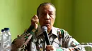 Komisioner Komisi Kepolisian Nasional (Kompolnas) Muhamad Nasser dalam diskusi bertajuk "Penegakan Hukum Tanpa Gaduh" di Warug Daun, Jakarta, Sabtu (5/9/2015). (Liputan6.com/Yoppy Renato)
