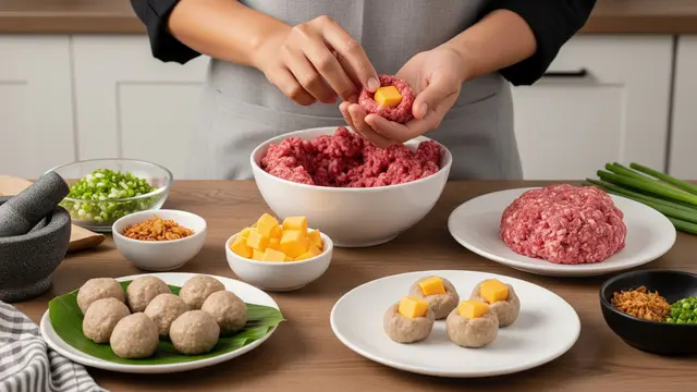 Resep Bakso Isi Keju dari Daging Kurban