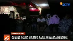 Warga tetap memilih untuk mengungsi karena takut dan panik dengan adanya letusan yang disertai dentuman keras dan lontaran lava pijar dari dalam kawah.