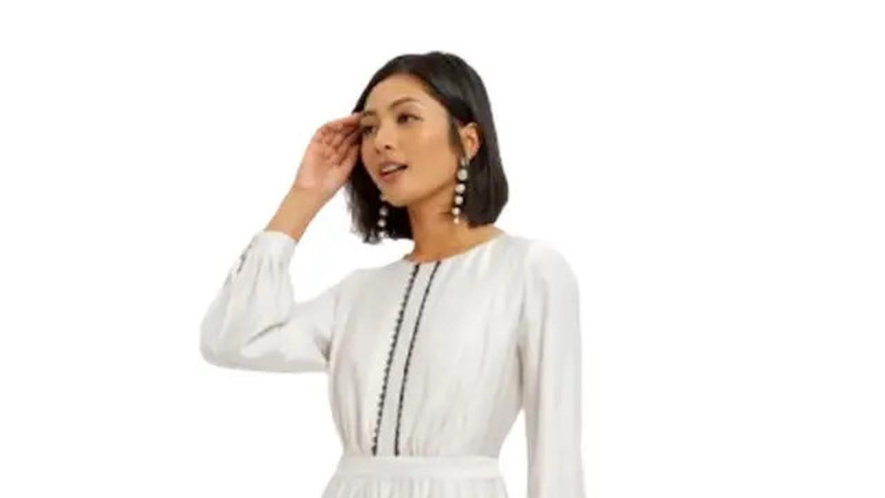 Model Gamis Terbaru Motif Bunga Kombinasi Polos yang Simpel dan Elegan
