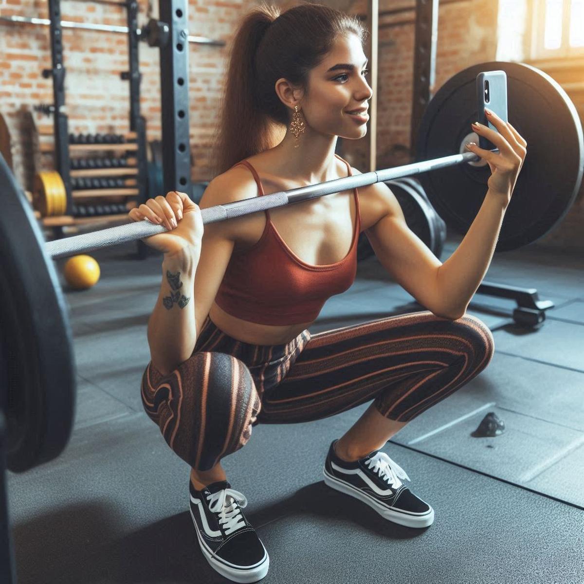 Ilustrasi Angkat Beban di Gym