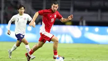 Gelandang Timnas Indonesia, Thom Haye, dalam duel melawan Chinese Taipei pada FIFA Matchday di Stadion Gelora Bung Tomo, Jakarta, Jumat (6/9/2025). (Bola.com/Abdul Aziz)