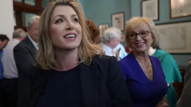 Anggota Parlemen Inggris Penny Mordaunt. (Stefan Rousseau via AP)