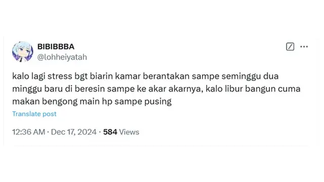 6 Cuitan Netizen Biarkan Kamar Kos Berantakan Ini Relate, Bikin Tepuk Jidat