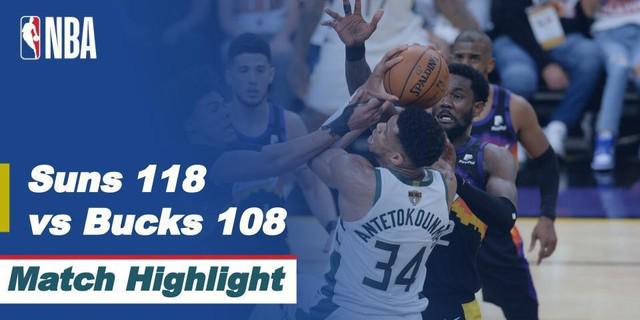VIDEO: Kembali Kalahkan Milwaukee Bucks, Phoenix Suns Unggul 2-0 di Final Playoff NBA 2021
