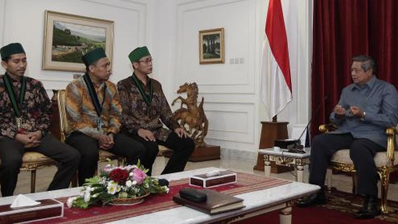 Presiden SBY sambut kedatangan Pengurus Besar HMI 