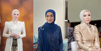 Kembali terpilih jadi anggota DPR RI, Mulan Jameela tampil anggun dalam balutan kebaya kutubaru warna soft cream. Sentuhan vintage terlihat pada kebaya pilihan Mulan dengan detail puffy pada lengan. [@mulanjameela1].