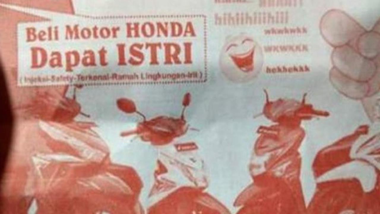 Ternyata Seperti Ini Penjelasan Iklan Beli Motor Dapat Istri