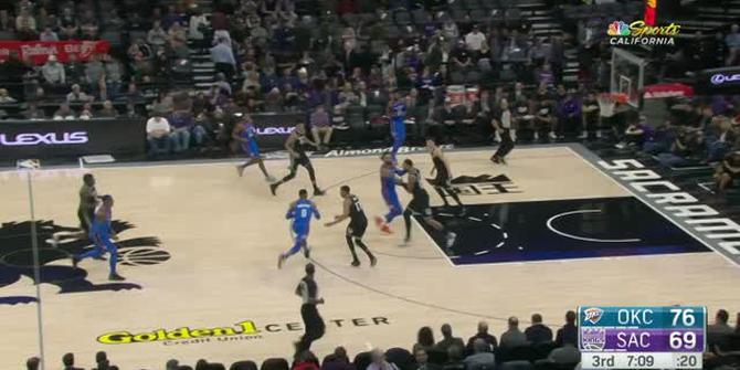 VIDEO : Cuplikan Pertandingan NBA, Thunder 110 vs Kings 107