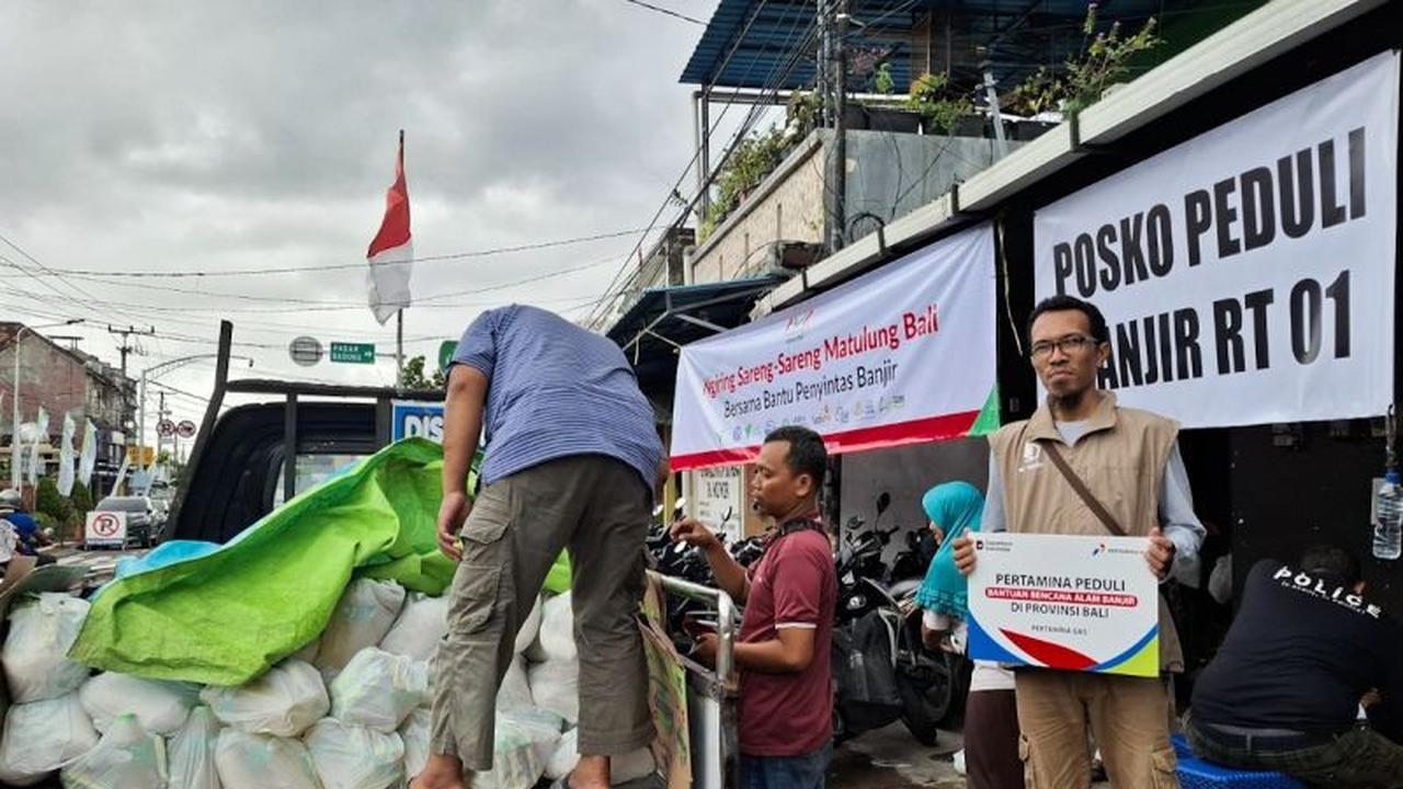 Peduli Korban Bencana, Pertagas Salurkan 160 Paket Bantuan Makanan untuk Korban Banjir Bali