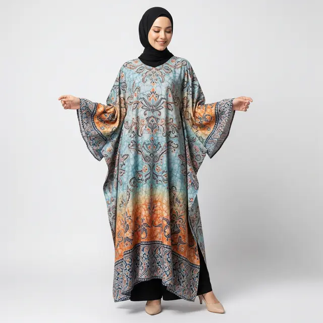 Model Batik Wanita Bell Sleeve
