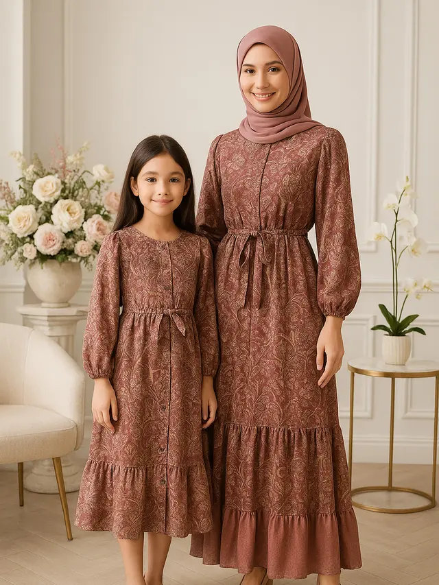 Rekomendasi Batik Gamis untuk Wanita Dewasa hingga Anak