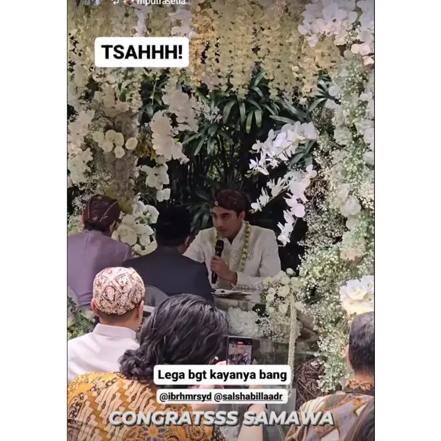 6 Potret Pernikahan Salshabilla Adriani dan Ibrahim Risyad, Terpaut Usia 7 Tahun