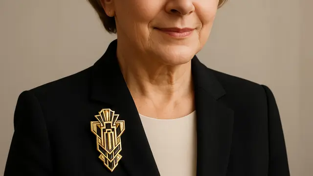 Perhiasan Bros Elegan untuk Orang Tua Usia 50-an/Ilustrasi gambar oleh AI