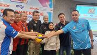 Konferensi pers Proliga 2026 di Yogyakarta, Senin (20/4/2026). Partai final akan berlangsung di GOR Amongrogo, Yogyakarta, pada 21-26 April 2026. (Bola.com/Ana Dewi)