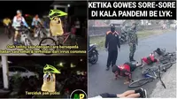 Meme gowes di kala pandemi (Sumber: Instagram/sejiwatinja)