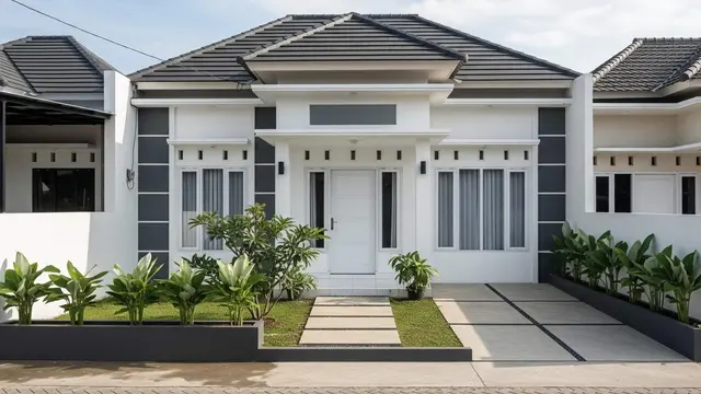 Model Rumah Minimalis Atap Limasan di Desa