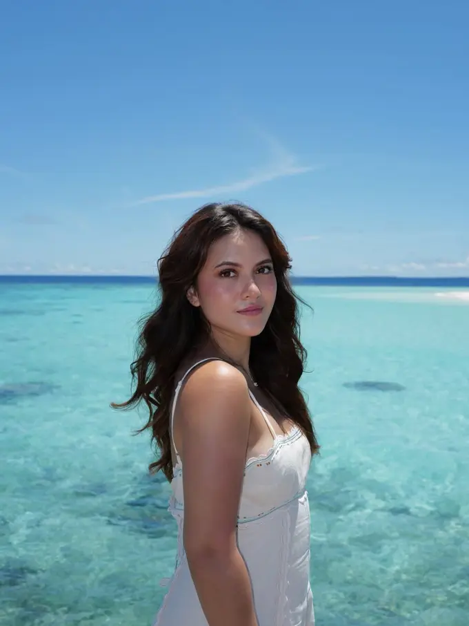 Marsha Aruan saat Liburan ke Maldives. [@aruanmarsha]